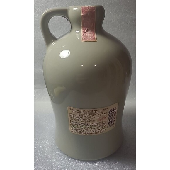 VTG Empty Henry McKenna Sour Mash Bourbon Whiskey Jug 750 ml -80 Proof Kentucky - Picture 4 of 9